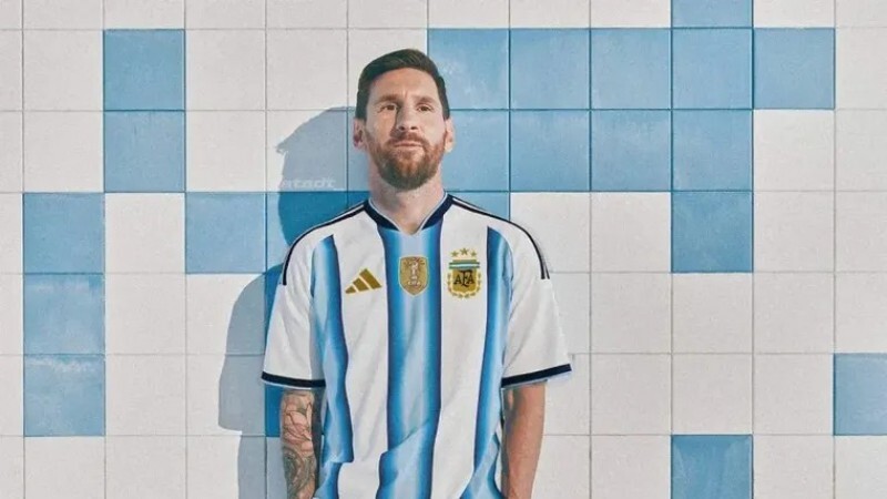 Lionel Messi wearing the new Argentina jersey for the 2026 World Cup. Get it online at pampadirect.com with worldwide delivery. Lionel Messi wearing the new Argentina jersey for the 2026 World Cup. Get it online at pampadirect.com with worldwide delivery.
